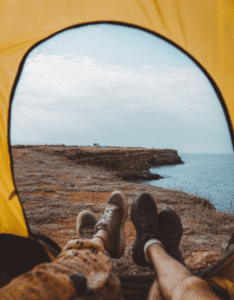 camping in hawaii, tent camping